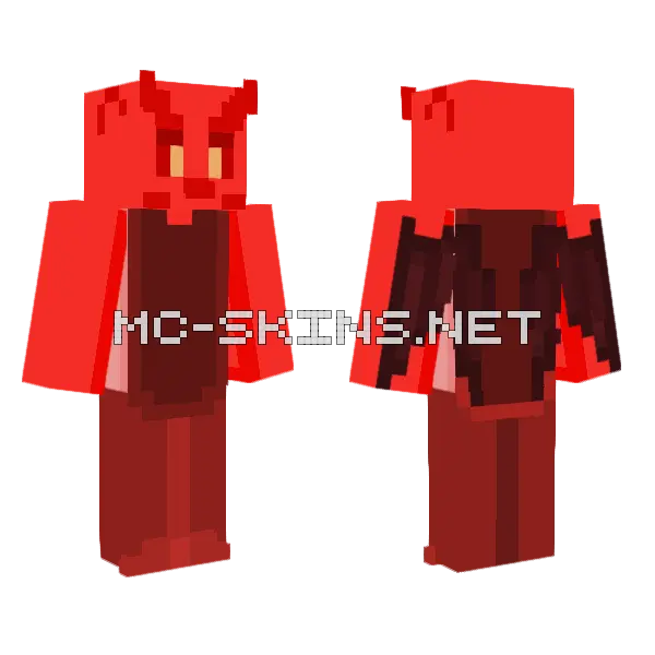 Devil From Piggy Edited Minecraft skin, front and back