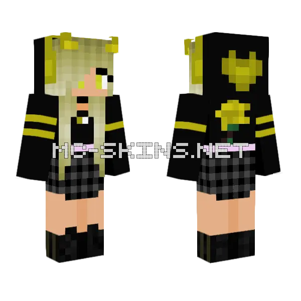 Devil Girl Skin Minecraft skin, front and back