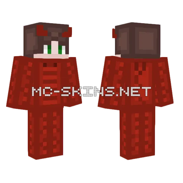 Devil Of Derjacker666 Minecraft skin, front and back