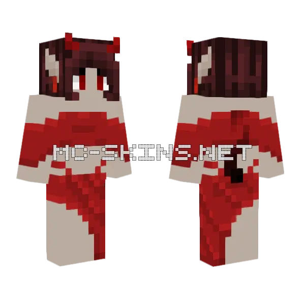 Devil Skin Minecraft skin, front and back