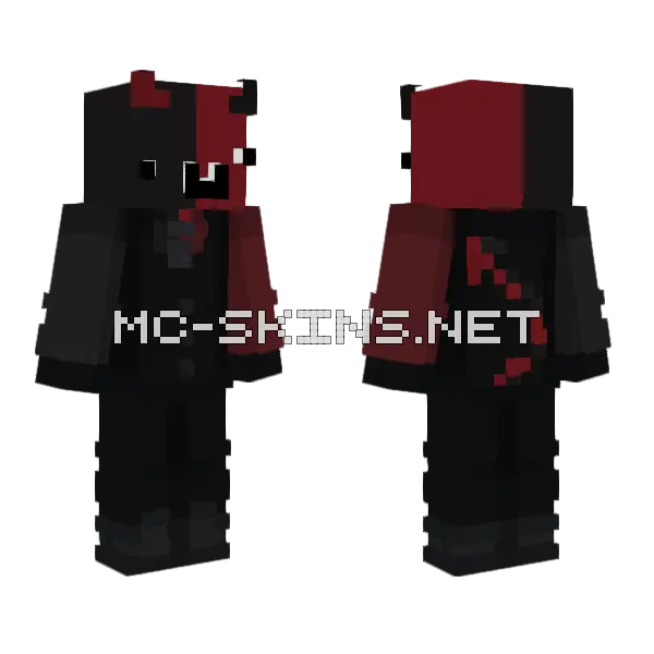 Devil The Derp Minecraft skin, front and back
