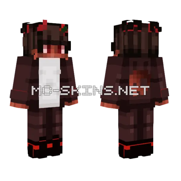 Devils Servant W Effects Minecraft skin, front and back
