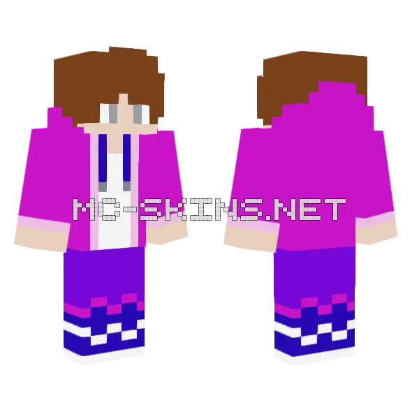 Devion Minecraft skin, front and back