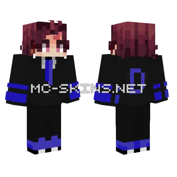 Dexo Minecraft skin, front and back