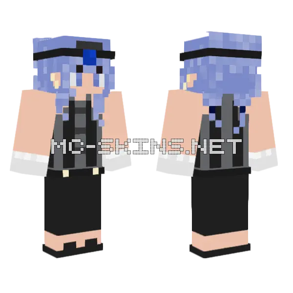 Dhami Nightingale SMP Minecraft skin, front and back