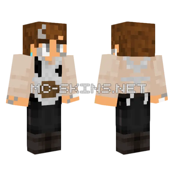 Dhamun Alvari Blacksmith Minecraft skin, front and back