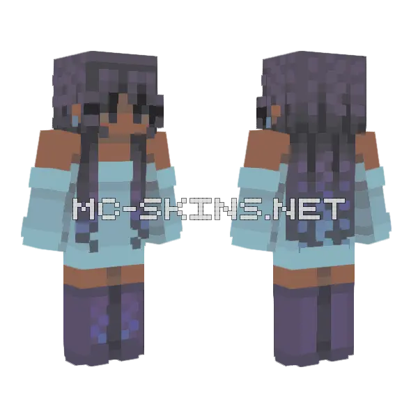 Diamond Boy Minecraft skin, front and back
