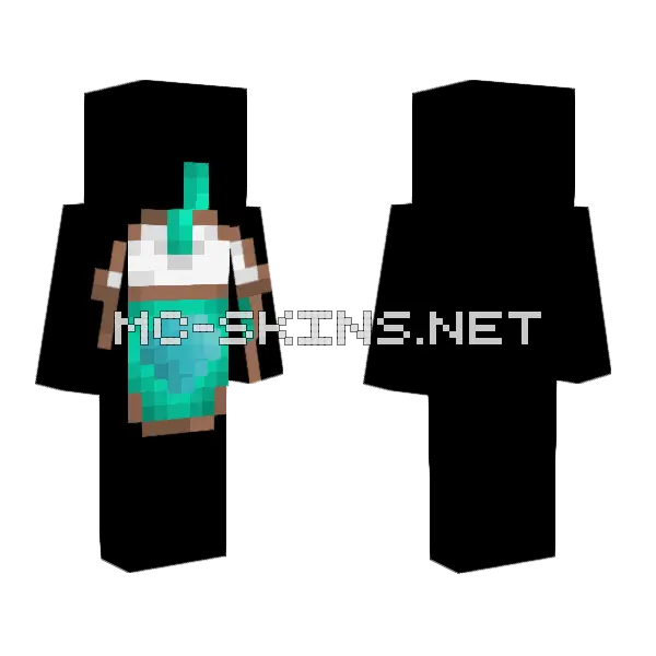 Diamond Cup Skin Minecraft skin, front and back