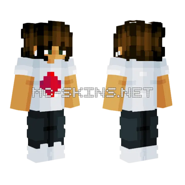 Diamond Suit Minecraft skin, front and back