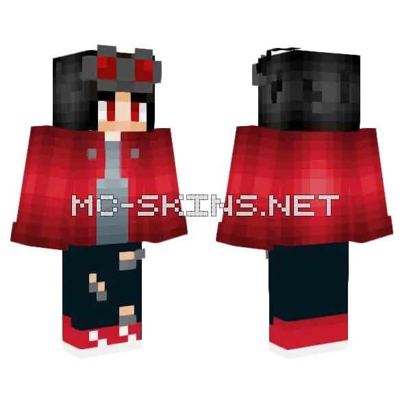 Diana Raven Casual Dress Minecraft skin, front and back