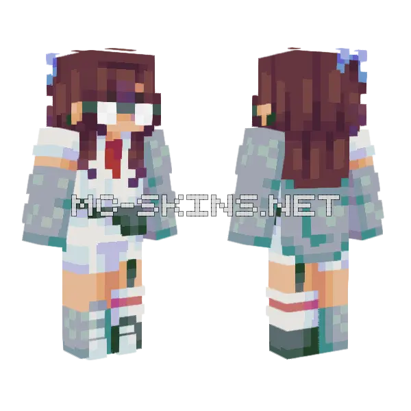 Did You Just Call Me Nerd Minecraft skin, front and back