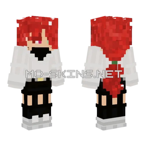 Didierrd Red Hair Minecraft skin, front and back