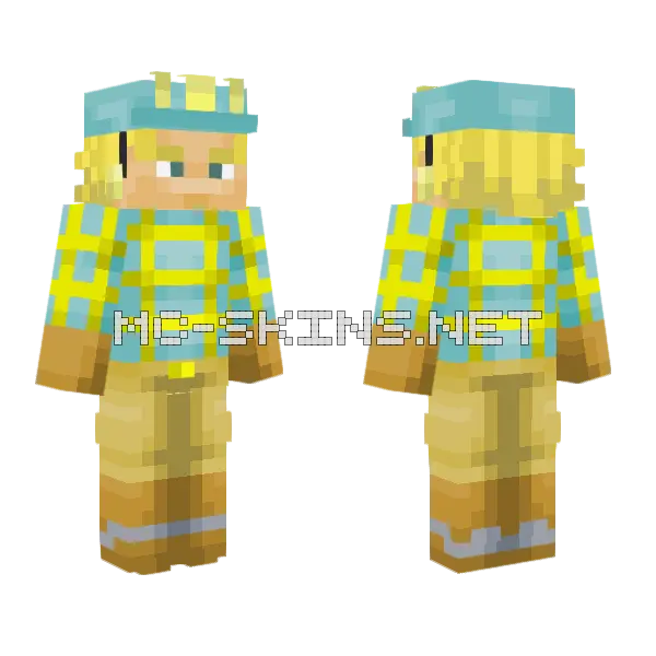 Diego Minecraft skin, front and back