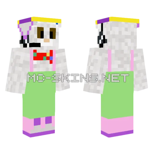 Diego Bedrock Minecraft skin, front and back