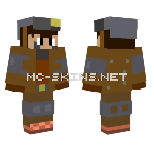Diego Cowboy Skin Minecraft skin, front and back