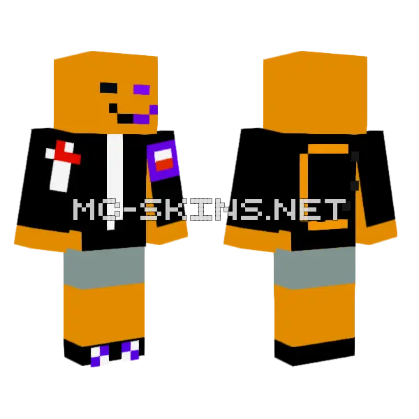 Digebum V3 Minecraft skin, front and back