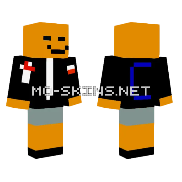 Digebumbum V10 Minecraft skin, front and back