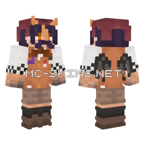 Digger Skin Minecraft skin, front and back