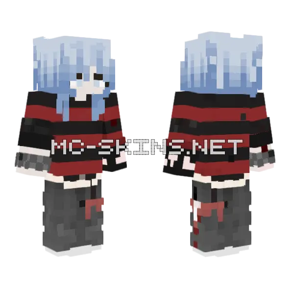 Diggho Minecraft skin, front and back