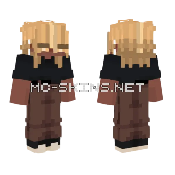 Diggho Casual Minecraft skin, front and back