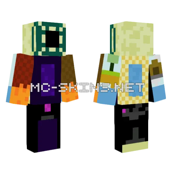 Dimentions Skin Minecraft skin, front and back