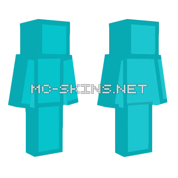 Dimond Skin Minecraft skin, front and back