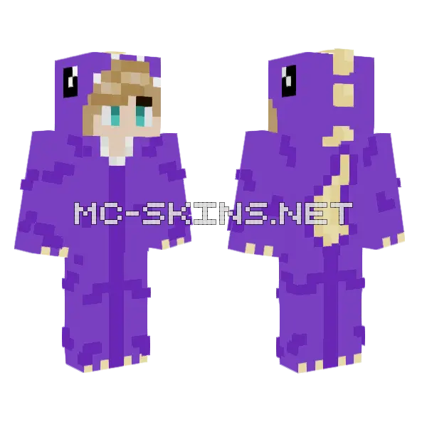 Dino Ben Minecraft skin, front and back