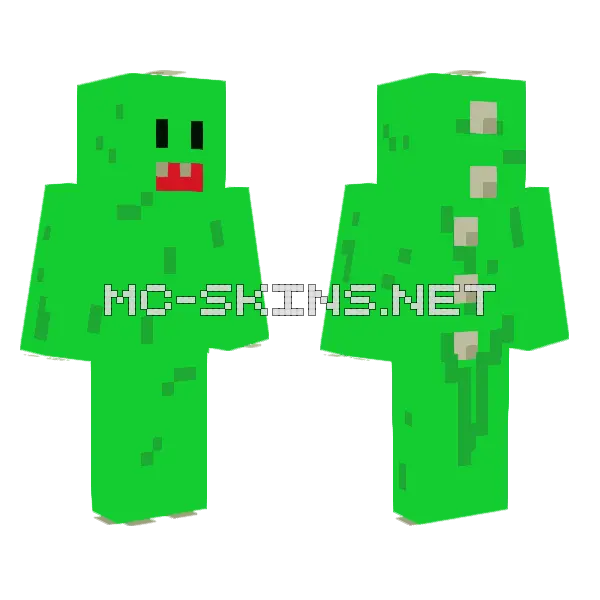 Dino Pickle 28 Minecraft skin, front and back