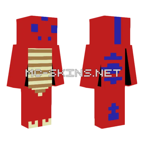 Dino Skin Minecraft skin, front and back
