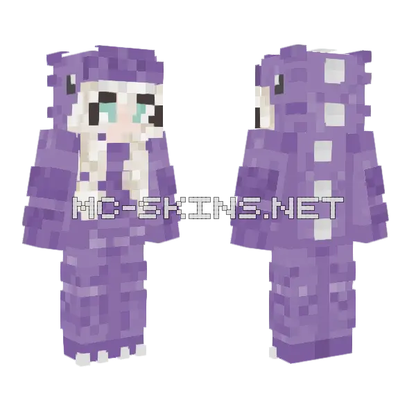Dino Suki Minecraft skin, front and back