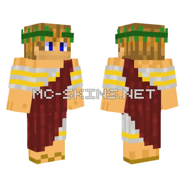 Dinoble 2026 Minecraft skin, front and back