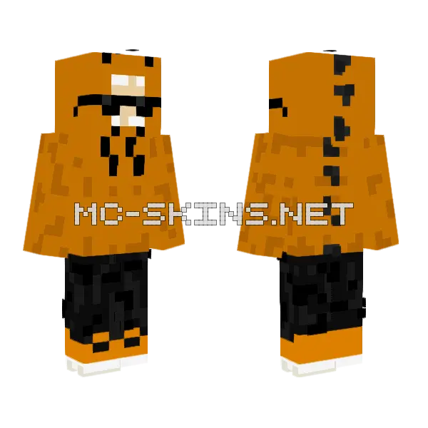 Dinoooo Minecraft skin, front and back