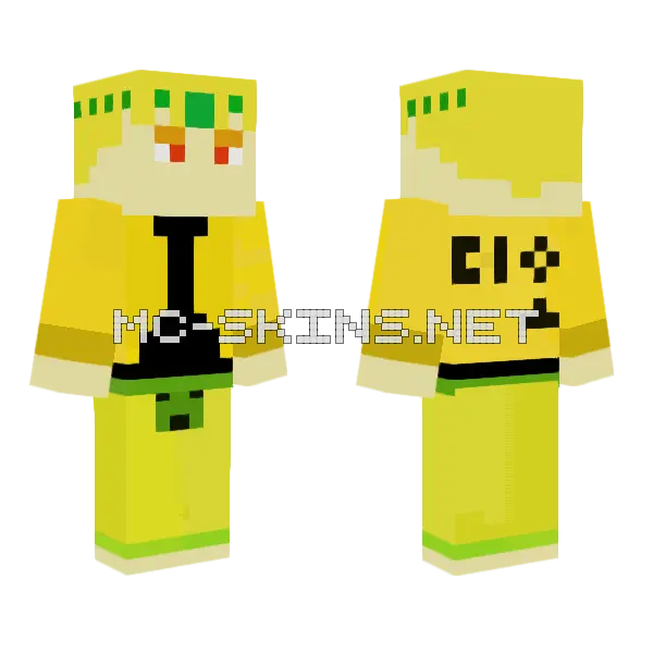 Dio Minecraft skin, front and back