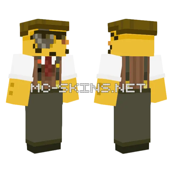 Directful Die Of Death Minecraft skin, front and back