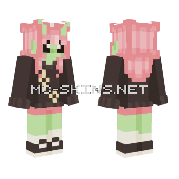 Dirt Fanpires Vampire Lvl 2 Minecraft skin, front and back