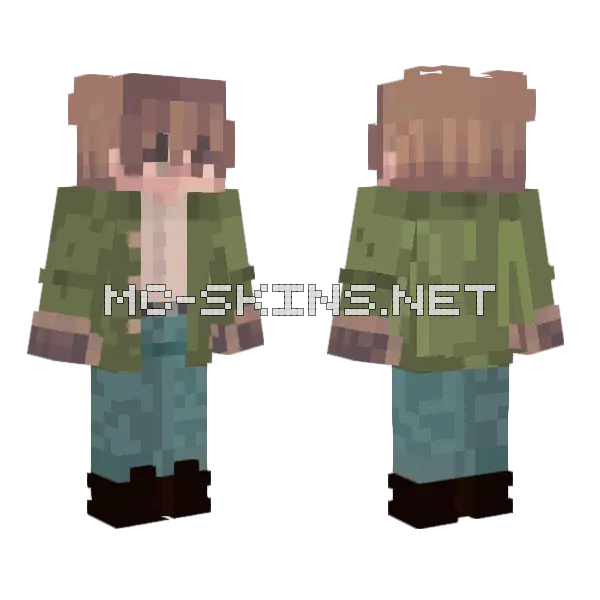 Disajdijsdij Boy Minecraft skin, front and back
