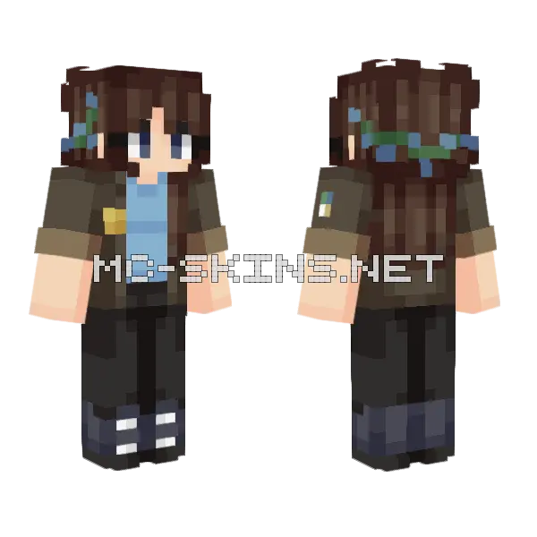 Disappearing Points SF93 Minecraft skin, front and back