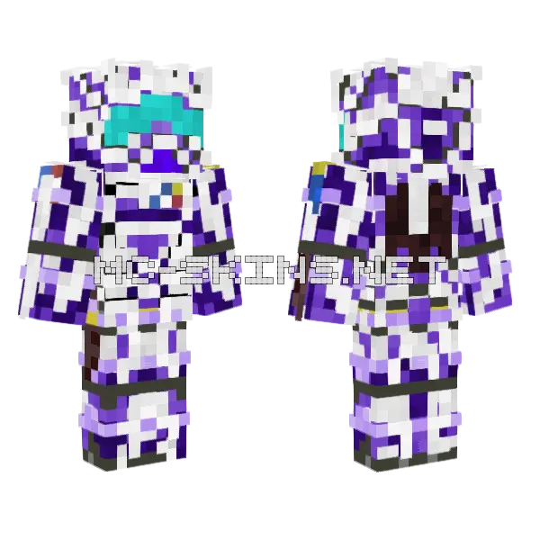 Discord Astronaut Minecraft skin, front and back