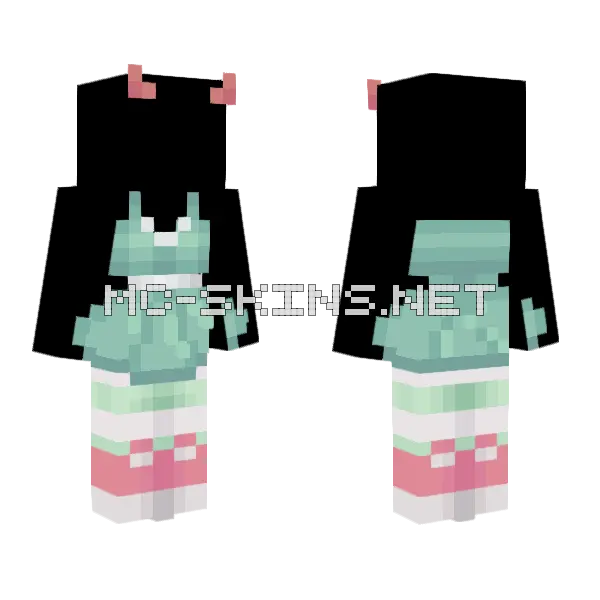 Disfraz De Star Minecraft skin, front and back