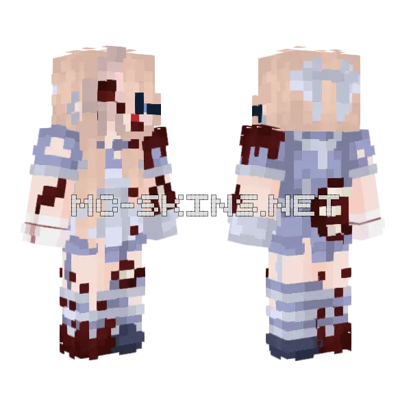 Disney Core Alice Minecraft skin, front and back