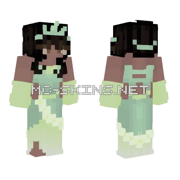 Disney Tiana Minecraft skin, front and back