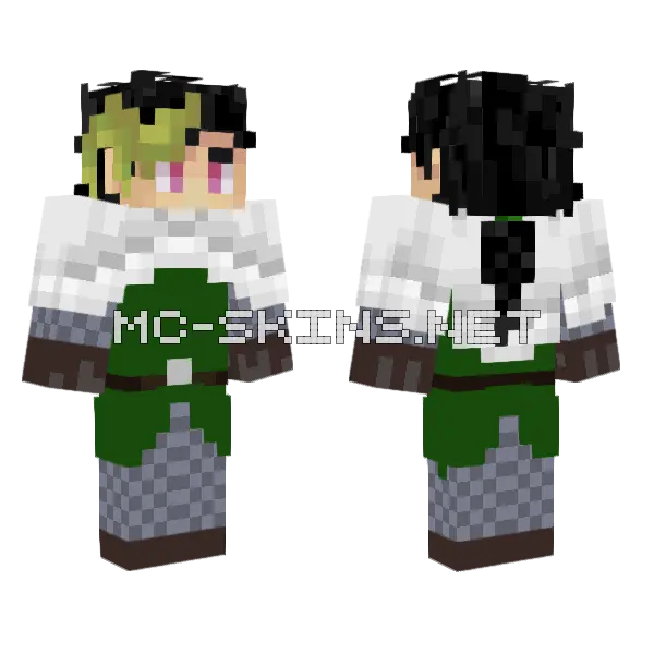 Divine Boy Minecraft skin, front and back