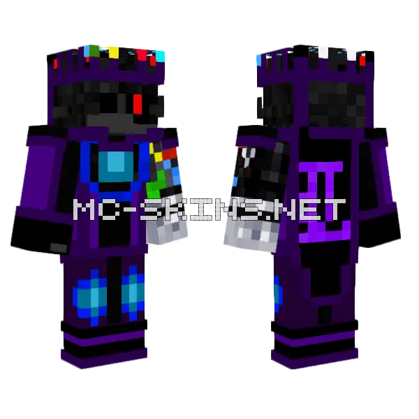 Divine King Avenged Minecraft skin, front and back