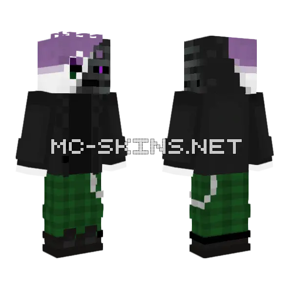 Djnfkj Minecraft skin, front and back
