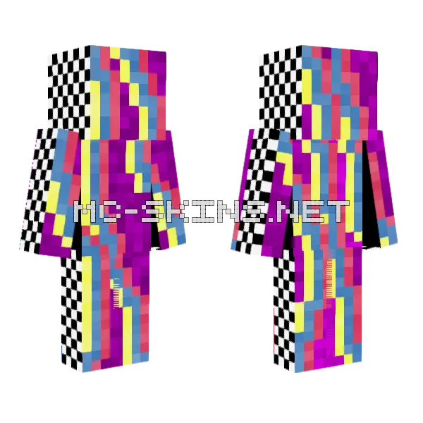 Dna Chess Skin Minecraft skin, front and back