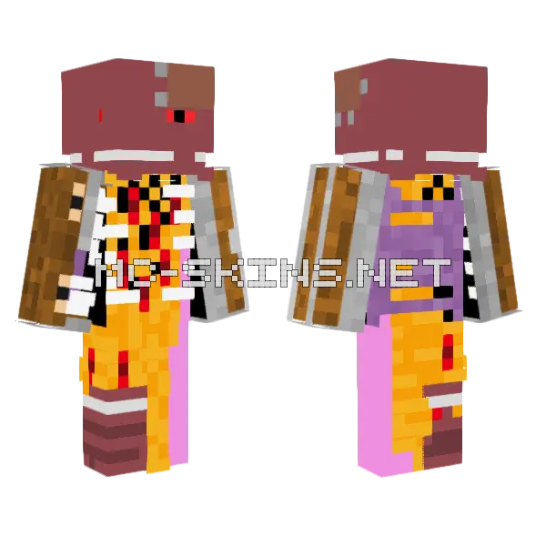 DnD Mimic Rogue Minecraft skin, front and back