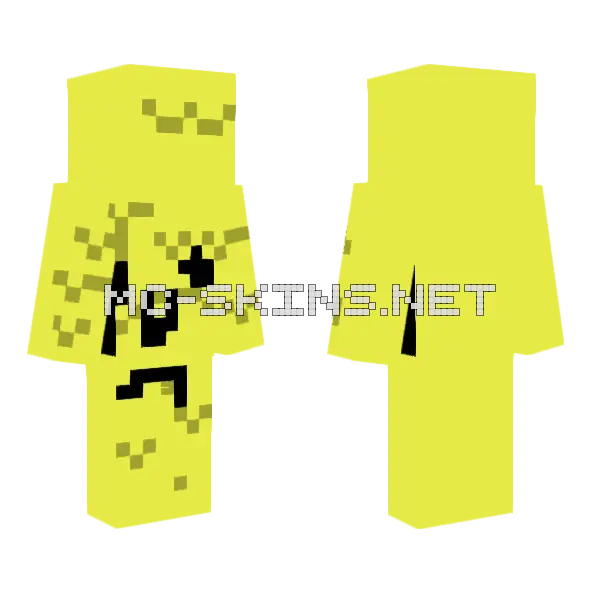 Do Not Look Minecraft skin, front and back