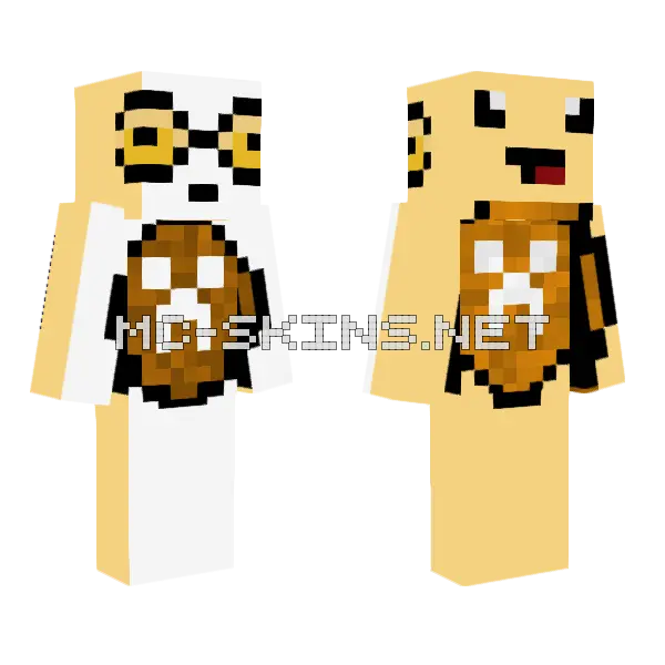 Doble Frog Noob Minecraft skin, front and back