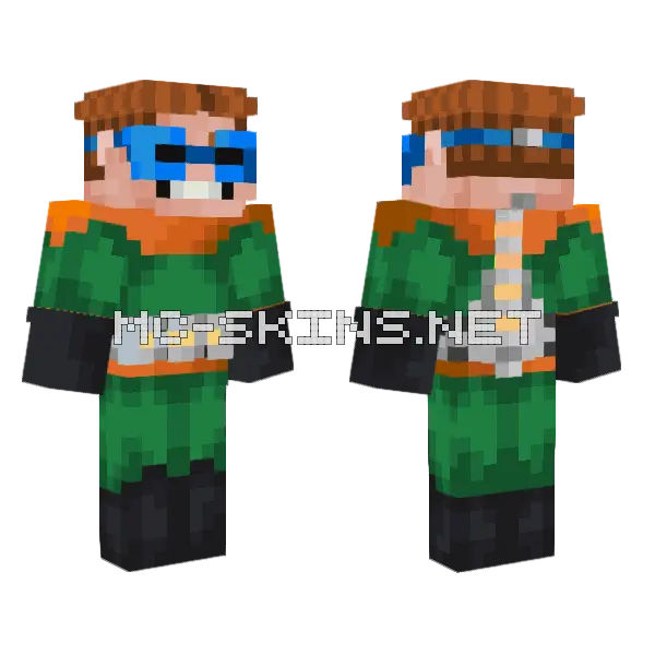 Doc Ock 2 Minecraft skin, front and back