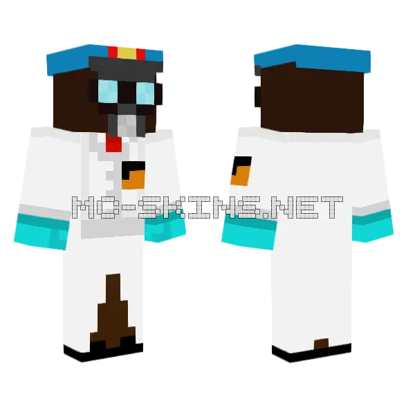 Doctor Brandistiofen Black Mesa Minecraft skin, front and back